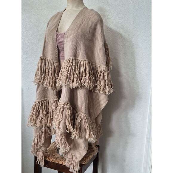 Unbranded Sweaters - Phinomena 100% Alpaca Handmade Fringe Poncho